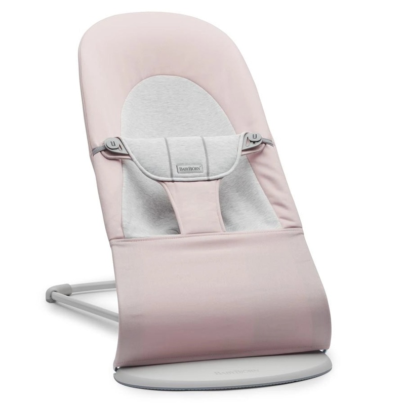 BabyBjrn Bouncer Balance Soft Woven/Jersey (Light pink/Grey)