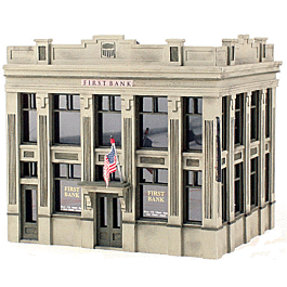 First Bank - Woodland Scenics DPM Landmark Structures(R) -- Kit - 5-1/2 x 4-1/8"14 x 10.4cm