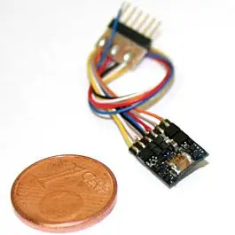 LokPilot Micro V4.0 DCC MM SX Control Decoder -- NEM651 6-Pin Plug with Wire Harness