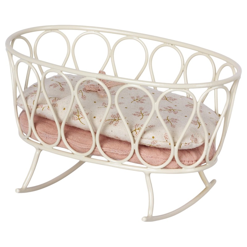 Maileg Rose Cradle with Sleeping Bag
